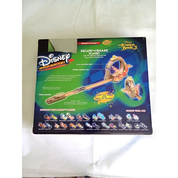 Disney Wild Racers Diecast Car Jungle Book 2 Escape The Snake Playset Exclusive - Picture 3 of 6